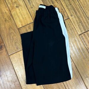 Babaton black joggers white stripe